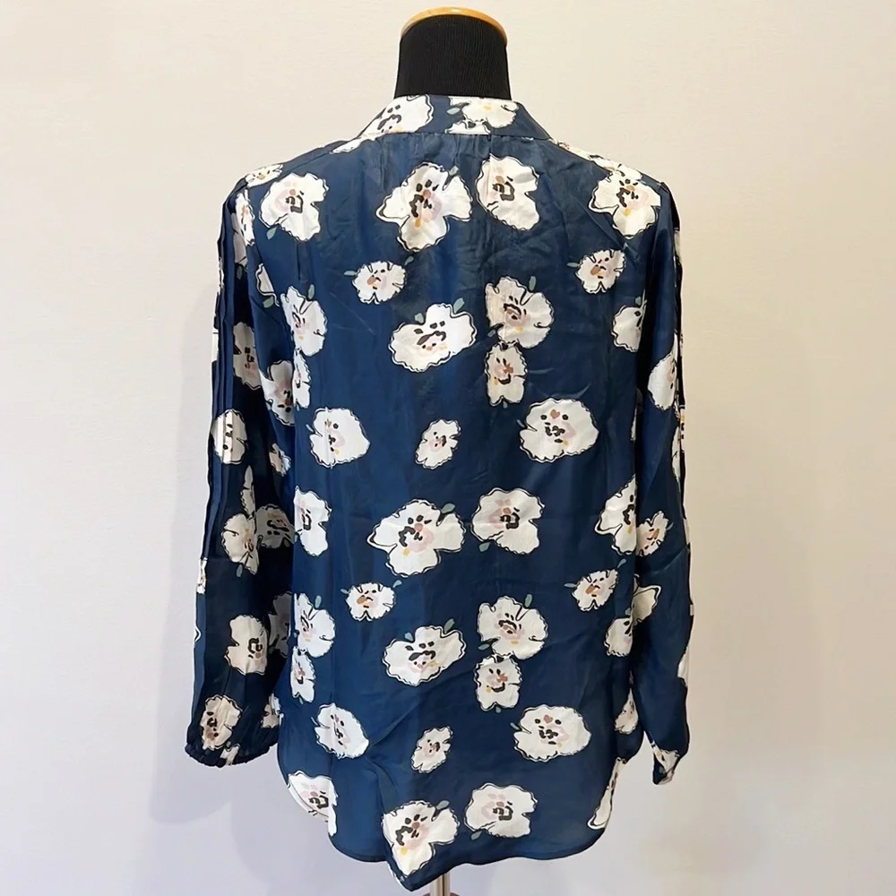 NWT Apiece Apart Floral Bravo Pintuck Blouse - Picture 5 of 13